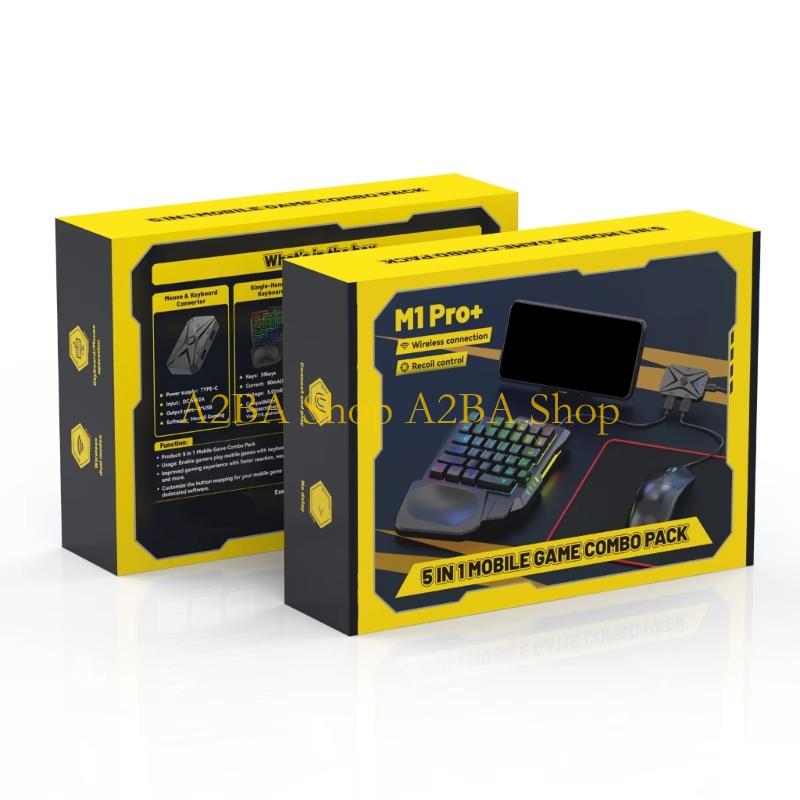 A2BA Wireless Mobile Keyboard  - Gaming Keyboard And Mouse Converter For Mobile recension och pris