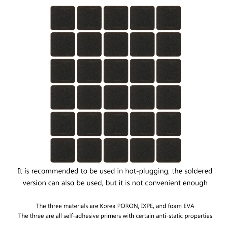 120PCS DIY Keyboard Inter-Axis - Foam Dampener Sheet recension och pris