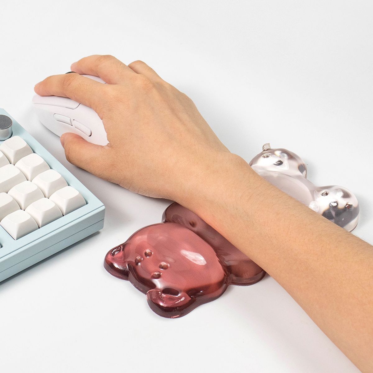 Cute Bear Shape Wrist Rest Tra - Gaming Keyboard No Number Pad recension och pris