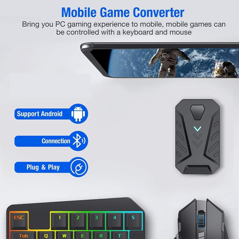 Portable Mobile Gaming Keyboar - Gaming Keyboard And Mouse Converter For Mobile recension och pris