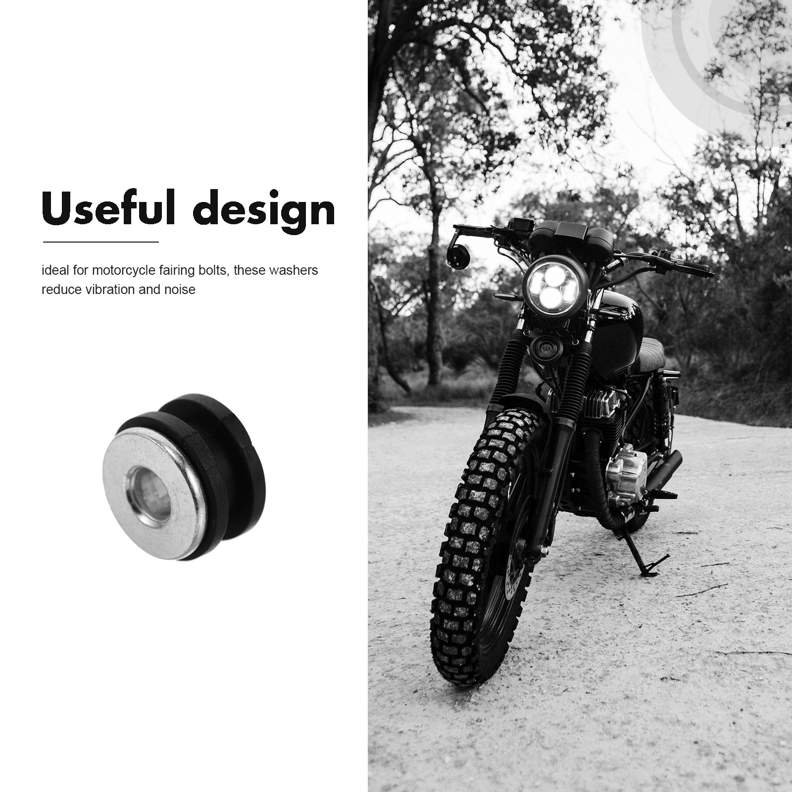 10Pcs Motorcycle Rubber Gasket - Gasket Mount Kit recension och pris