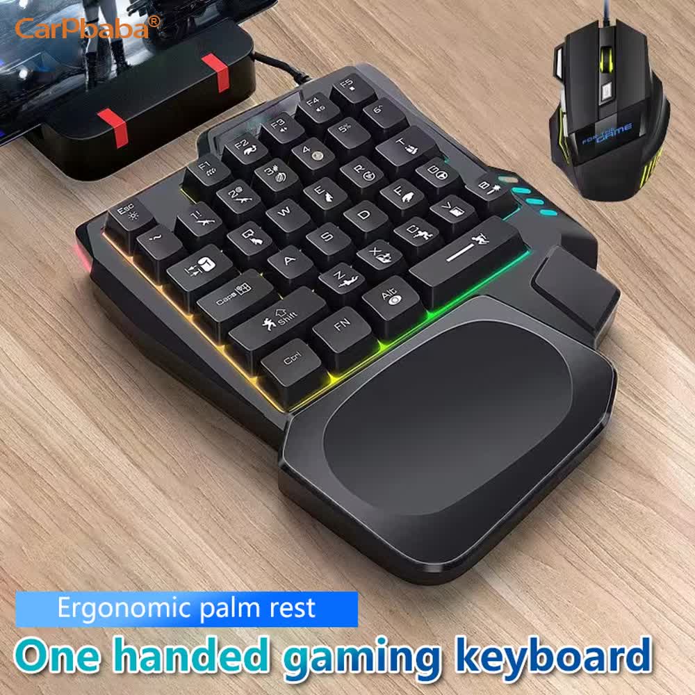 USB Single Hand One-Handed Gam - Gaming Keyboard 1 Hand recension och pris