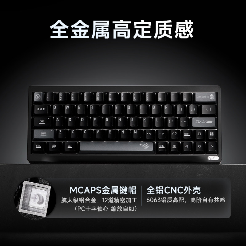 Custom Wuyan Quadrant SF60 Ful - Gaming Keyboard No Number Pad recension och pris