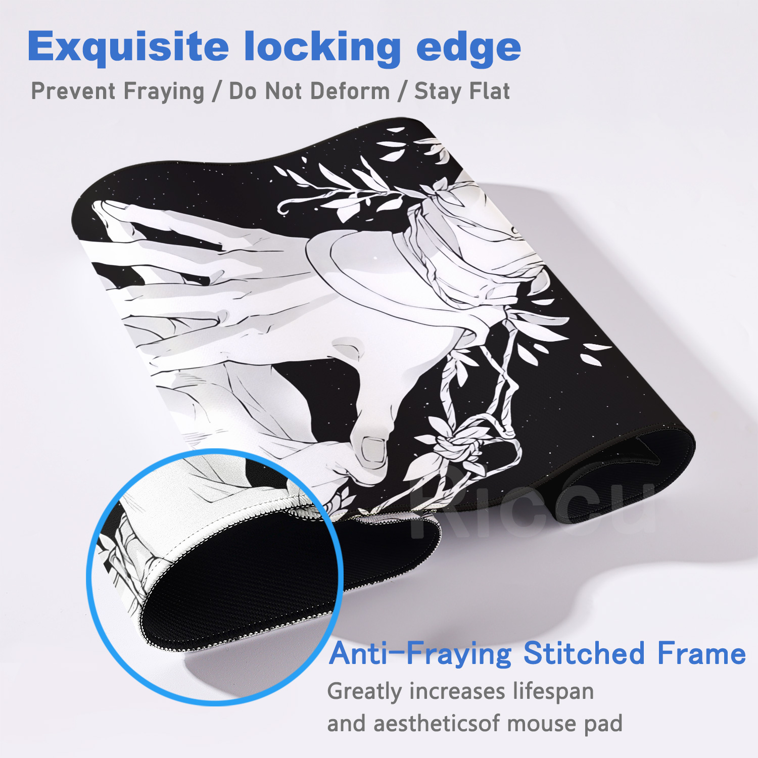 HD Large Black White XXL Gothi - Gaming Keyboard Hand recension och pris