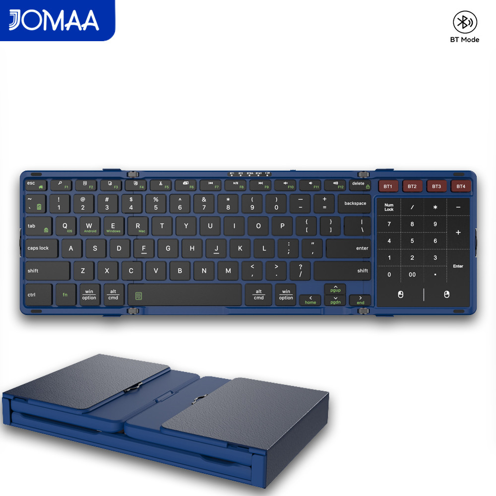 JOMAA Foldable Bluetooth Keybo - Gaming Keyboard No Number Pad recension och pris