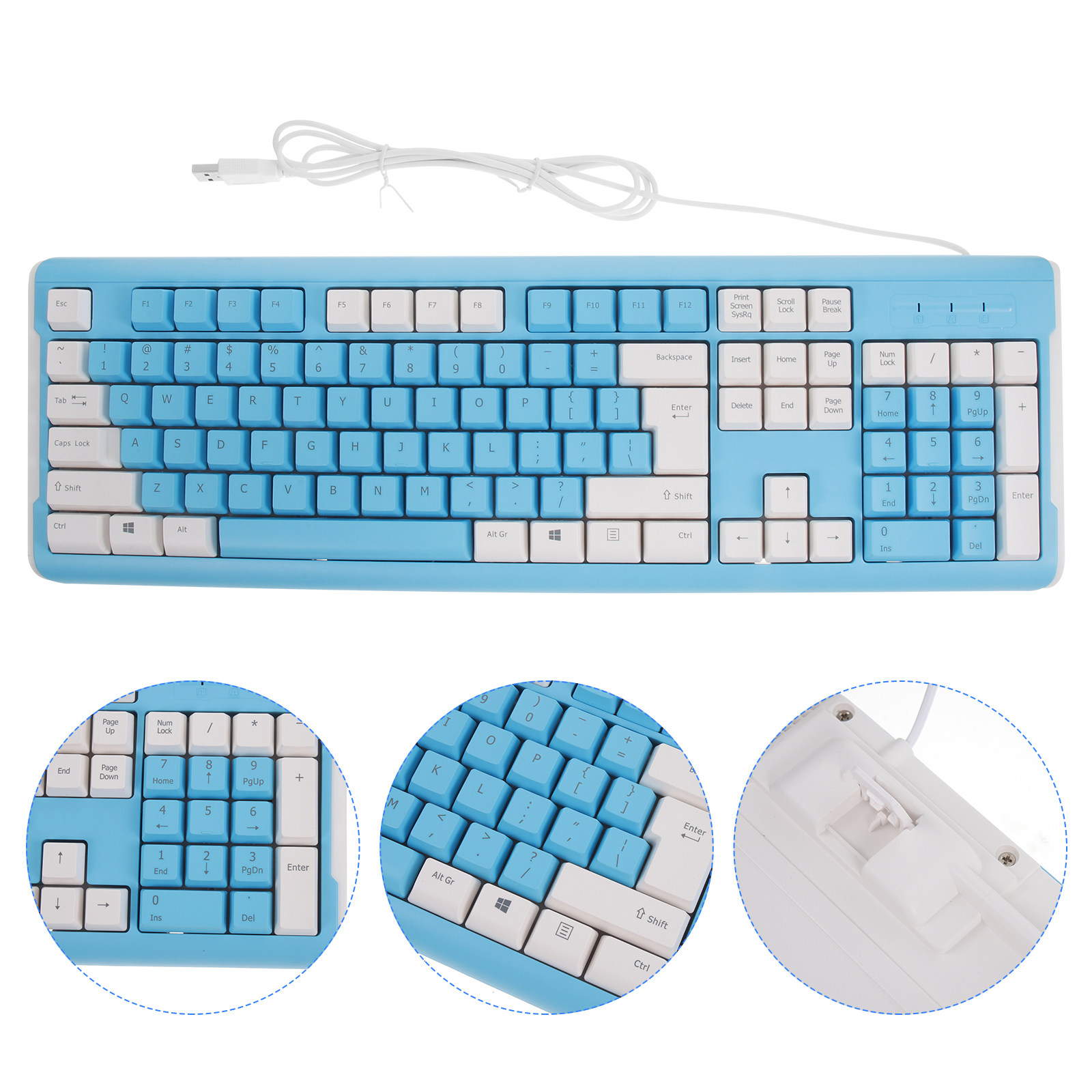 USB Wired Gaming Keyboard ABS  - Gaming Keyboard No Number Pad recension och pris